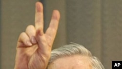 FILE - Iranian opposition leader Mir Hossein Mousavi.