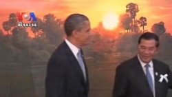 US President Barack Obama Meets Prime Minister Hun Sen in Phnom Penh