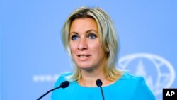 마리야 자하로바 러시아 외무부 대변인. 