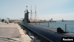 Švedska podmornica HMS Gotland u luci u pomorskoj bazi Karlskrona