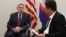 William A. Heidt, US ambassador to Cambodia, sits down for an interview with VOA Khmer reporter Neou Vannarin at the U.S. Embassy in Phnom Penh, Cambodia, on February 10, 2016. (Nov Povleakhena/VOA Khmer)
