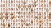 The 500 gingers photographed by Pokroy on a panel that’s part of the "I collect gingers" exhibition (A. Pokroy) 