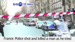 VOA60 World PM - Paris Police Thwart Attack on 'Charlie Hebdo' Anniversary