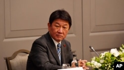 모테기 도시미쓰 일본 외무상.