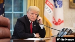 FILE -- President Donald Trump, who spoke Thursday with British Prime Minister Keir Starmer, announced a trade agreement with Britain, the first such deal reached since the U.S. began imposing tariffs on trading partners.