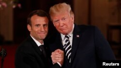 Macron da Trump