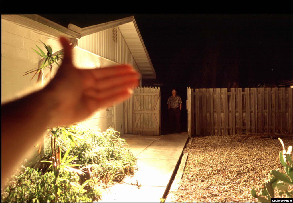 An intruder is revealed when lights are dimmed. (George Fleenor)