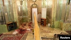 تصویری از «شاهچراغ» پس از حمله روز چهارشنبه.