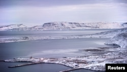 A view shows the Thule Air Base, United States Air Force's northernmost base, in the island of Greenland, Oct. 8, 2019. 
