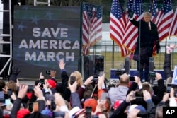 Presiden Donald Trump di Washington, pada 6 Januari 2021. (Foto: AP)