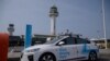 La RideFlux, le premier véhicule autonome à circuler sur les routes de Corée du Sud, à l'aéroport de l'île touristique de Jej, le 28 mai 2020 
