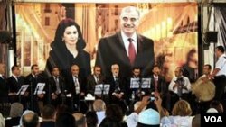 Sebuah acara mengenang PM Rafik Hariri di Beirut. Hariri dibunuh pada tanggal 14 Februari 2005.