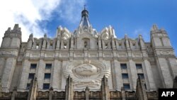 Здание Министерства иностранных дел России в Москве. AFP.