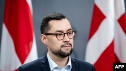 Chairman of Naalakkersuisut in Greenland Mute B Egede holds a press conference with Denmark's Prime Minister in Copenhagen on January 10, 2025, amid the current remarks of the US president-elect.