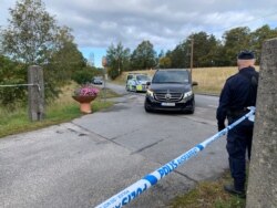 FILE - A motorcade carrying the North Korean delegation heads for talks with the U.S. at the Villa Elfvik on the island of Lidingo off Stockholm, Sweden, Oct. 5, 2019.