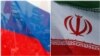Zastave Rusije i Irana (Foto: Reuters/VOA graphic)