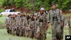 تصویر گروهی از اعضای حزب کارگران کردستان، پ‌ک‌ک. (آرشیو)