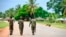In this file photo taken on March 7, 2018, Soldiers from the Mozambican army patrol the streets after security in the area was increased, following a two-day attack from suspected Islamists in October last year.