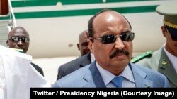 Le président de la Mauritanie, Mohammed Ould Abdel Aziz à Nouakchott, Mauritanie, le 1er juillet 2018. (Twitter/Presidency Nigeria)