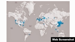 恶意软件Hikit全球侦测及感染分布图（照片来源：Novetta.com报告网络截屏）