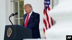 도널드 트럼프 미국 대통령이 7일 백악관에서 기자회견을 했다.