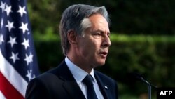 29일 호주 브리즈번에서 기자회견 중인 토니 블링컨 미국 국무장관