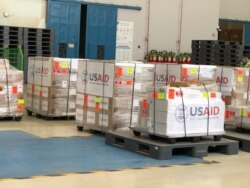 A humanitarian aid shipment from the United States to Pakistan is seen in this photo the U.S. Embassy shared on Twitter.