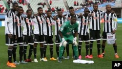 Les joueurs de l'équipe congolaise du TP Mazembé, à Osaka, Japon, 16 décembre 2015.