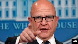 Penasihat keamanan nasional Presiden Amerika Donald Trump, Jenderal H.R. McMaster (foto: dok). 