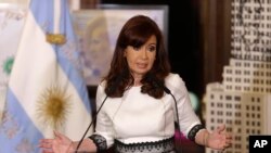 Presiden Argentina Cristina Fernandez di Istana Casa Rosada, Buenos Aires (Foto: dok).