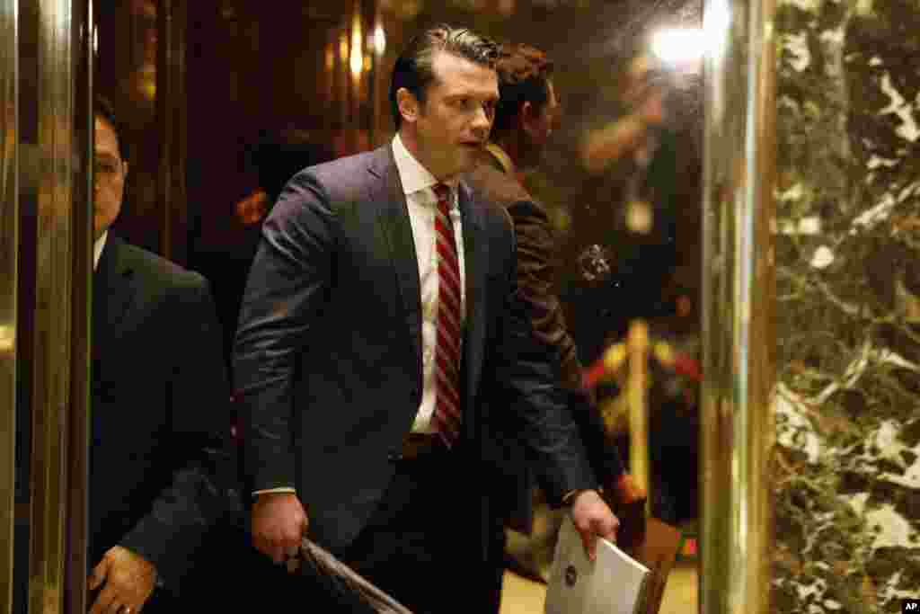 ტელეკომპანია &quot;ფოქს-ნიუსის&quot; (Fox News) წამყვანი პიტ ჰეგსეთი ამერიკის თავდაცვის მდივნის პოსტზე დაასახელეს. 44 წლის ომის ვეტერანი შეერთებული შტატების ეროვნული გვარდიის რეზერვისტიცაა. პენტაგონის მომავალმა შეფმა უნდა უხელმძღვანელოს შეერთებული შტატების თავდაცვის უზარმაზარ დეპარტამენტს, რომელშიც ერთიანდება 800 000-ზე მეტი თანამშრომელი და ორმილიონიანი ამერიკული არმიის შემადგენლობა.