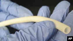 The bioengineered vein, which can be stored for up to a year, is implanted using standard surgical techniques.