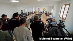 Baroda düzenlenen basın toplantısına Ankara’ya giden platform üyeleri katıldı.