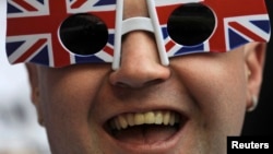 Seorang penggemar sepak bola di sebuah pertandingan pada tahun 2012 di Glasgow, Skotlandia. (Foto: dok.)