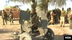 Wasu sojojin kasar Chadi a wani gari da ke kan iyaka da Najeriya