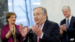 Antonio Guterres, QG de l'ONU, New York, le 3 janvier 2017. 
