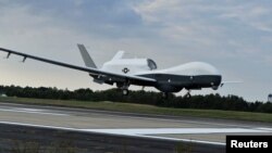 미 공군의 MQ-4C '트라이톤'무인정찰기.