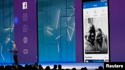 Facebook CEO Mark Zuckerberg speaks about a dating feature at Facebook Inc's annual F8 developers conference in San Jose, California, U.S. May 1, 2018. 