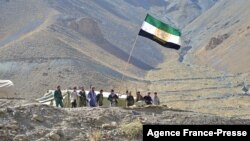 Tolibonga qarshi harakat vakillari. Panjsher viloyati, 27-avgust, 2021. 