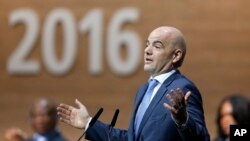 Le président de la Fifa, Gianni Infantino, à Zurich, en Suisse, le 26 février 2016.