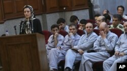 French academic Clotilde Reiss in an Iranian court (File Photo)