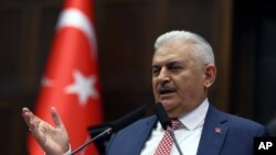 PM Turki Binali Yildirim, di Ankara, Turki (Foto: dok).