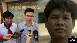 រូបផ្គុំ៖ (ពីឆ្វេង) ​លោក​អ៊ួន ឈិន និង​លោក​យាង សុធារិន្ទ ហៅ​ យាង សុជាមេត្តា ដែលជាអតីត​អ្នក​យកព័ត៌មាន​អាស៊ីសេរី និង​​អ្នក​បកប្រែ​ឲ្យ​សារ​ព័ត៌មាន​រុស្ស៊ី​ RT​ (Russia Today)​​លោក​រ៉ាត់ រត្នមុនី។ (វីអូអេ និងហ្វេសប៊ុក)