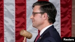 Novoizabrani predsjedavajući Predstavničkog doma Majk Džonson nakon izbora na tu funkciju (Foto: Reuters/Elizabeth Frantz)