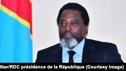 Le président Joseph Kabila lors d’une rencontre avec une délégation des opérateurs économiques du secteur minier, au Palais de la Nation, Kinshasa, 7 mars 2018. (Twitter/RDC présidence de la République)