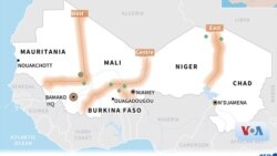 Perbatasan Mali dan Niger.