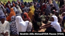 Wasu 'yan gudun hijira dake Maiduguri jihar Borno