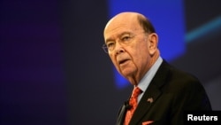 U.S. Commerce Secretary Wilbur Ross speaks at the Confederation of British Industry's annual conference in London, Britain, Nov. 6, 2017.