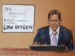 Ahli jantung Northwestern Medicine Dr. Jonathan Rich memberikan keterangan dalam sidang hari kesebelas kasus mantan polisi Minneapolis, Derek Chauvin, di Minneapolis, Minnesota, 12 April 2021.