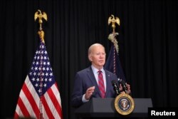 ปธน.โจ ไบเดน แถลงข่าว หลังมีรายงานการปล่อยตัวประกันฮามาสรอบที่ 3 ในวันอาทิตย์